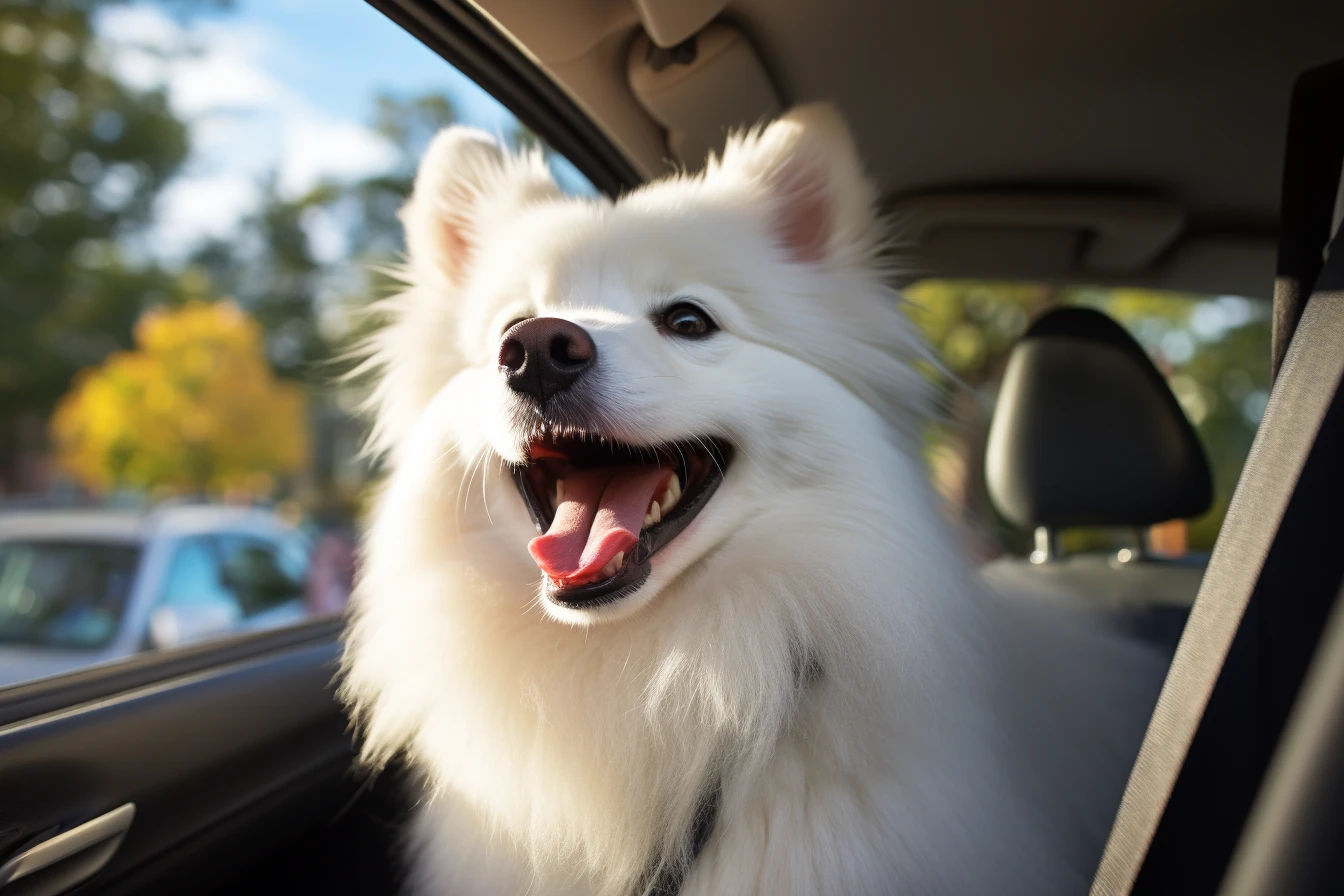 Acura MDX Dog Car Seat for American Eskimo Dogs