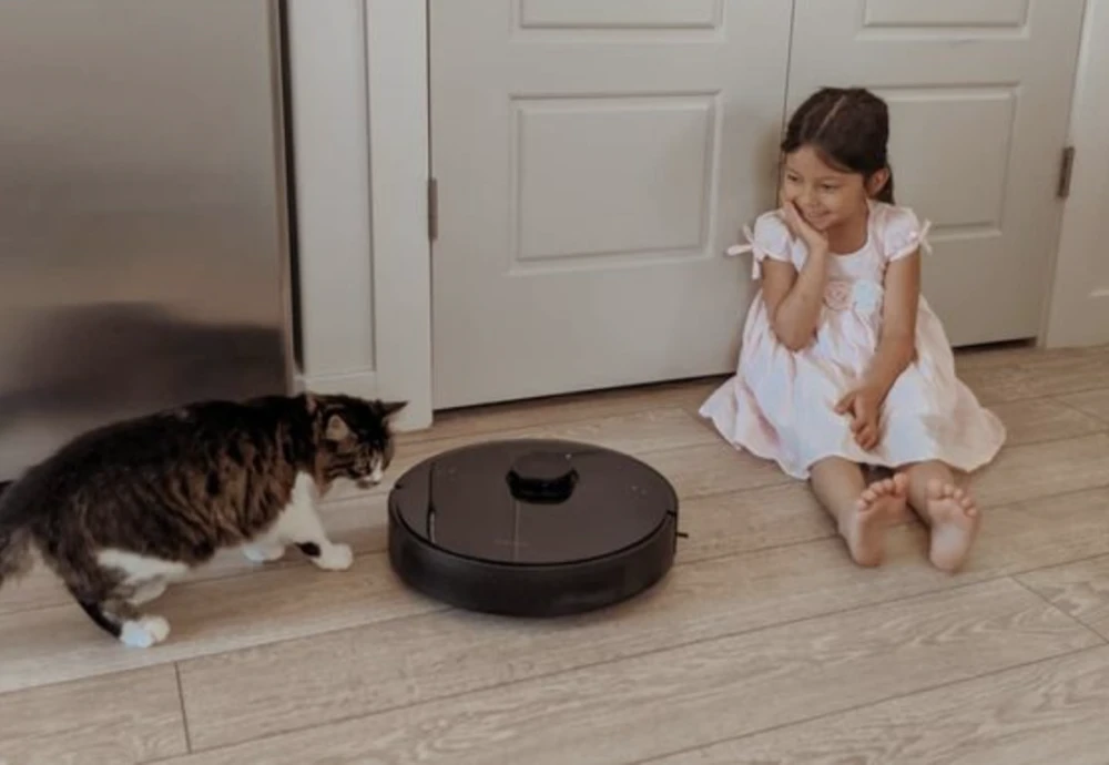 self cleaning mop and vacuum robot