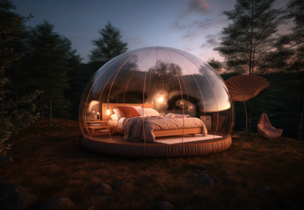 crystal bubble tent